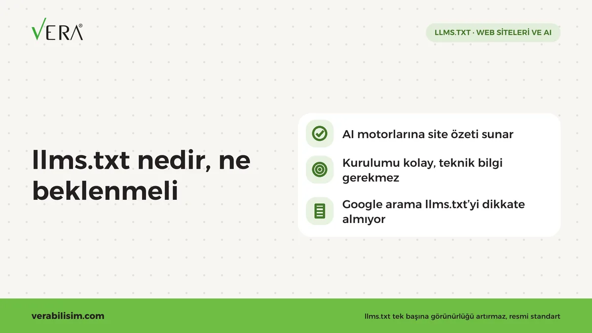 llms.txt dosyası nasıl hazırlanır